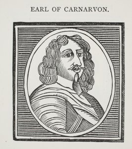 Earl of Carnarvon, Illustration aus Chap-books des achtzehnten Jahrhunderts von John Ashton, veröffentlicht 1882 von English School