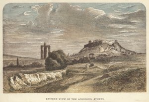 Östliche Ansicht der Akropolis, Athen von English School
