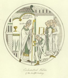 Kirchliche Gewänder des 12. Jahrhunderts von English School