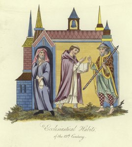 Kirchliche Gewänder des 12. Jahrhunderts von English School