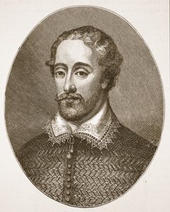 Edmund Spenser, aus einem Stich von G. Vertue, Illustration aus Die Kirche von England: Eine Geschichte für das Volk von H.D.M. Spence-Jones, veröffentlicht um 1910