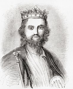 Eduard II., auch bekannt als Eduard von Caernarfon, aus Altes England: Ein Bildmuseum, veröffentlicht 1847 von English School