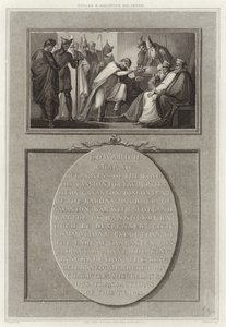 Eduard II. tritt seine Krone ab von English School