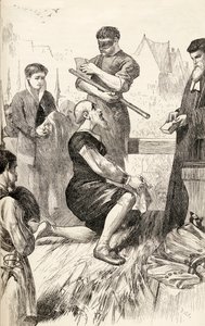 Edward Seymour auf dem Schafott, wartend auf seine Hinrichtung, um 1865 von English School