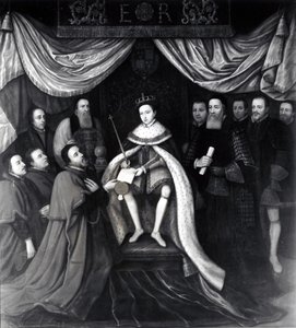 Edward VI (1537-53) gewährt die Charta an Bridewell und Bethlehem Krankenhäuser im Jahr 1553 von English School