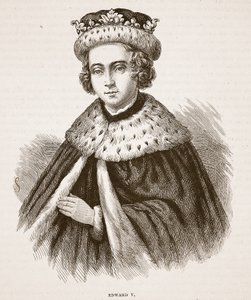Edward V, Illustration aus Cassells Illustrierter Geschichte Englands von English School