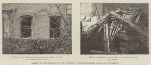 Auswirkungen der Explosion im Admiralität (Gravur) von English School
