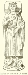 Abbild von Richard I. in Rouen von English School