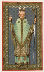 Abbild von Ulger, Bischof von Angers, 1149 von English School