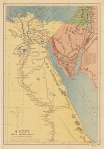 Ägypten mit der Sinai-Halbinsel und den Reisen der Israeliten von English School