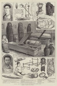 Ägyptische, griechische und römische Antiquitäten entdeckt von Mr. Flinders Petrie von English School
