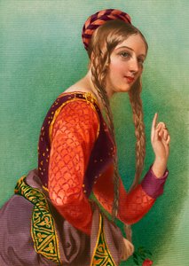 Eleonore von Aquitanien, Königin von Heinrich II, gedruckt von Henry G. Bohn