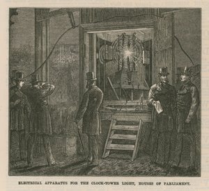 Elektrische Apparatur für das Licht des Uhrturms, Houses of Parliament