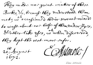 Elias Ashmole von English School