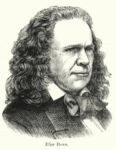 Elias Howe, amerikanischer Erfinder der Steppstich-Nähmaschine von English School