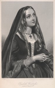 Elizabeth Woodville, Königin von Edward IV., Illustration aus 