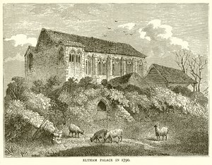 Eltham Palast, 1790 von English School