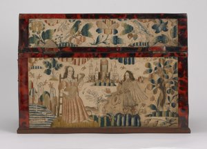 Bestickte Schatulle, ca. 1660