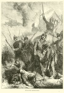 Zusammenstoß vor Metz, August 1870 von English School