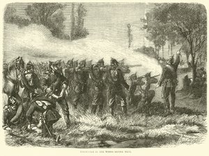 Zusammenstoß im Wald vor Metz, Oktober 1870 von English School