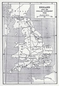 England nach der englischen Eroberung 700 von English School