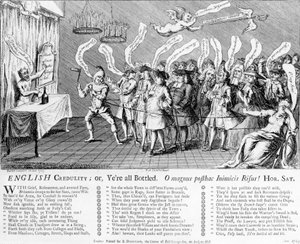 Englische Leichtgläubigkeit oder Ihr seid alle abgefüllt, 1749