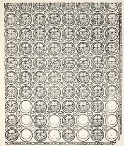 Gravierter Almanach, 1591 (Bagford-Kopie)