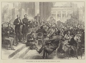 Unterhaltung für die Taubstummen im Freimaurer-Tavern von English School