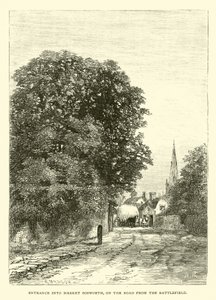 Eingang zum Market Bosworth, auf der Straße vom Schlachtfeld von English School