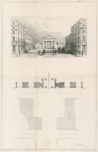 Eingang zum Euston-Bahnhof, London von English School