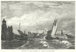 Eingang zum Leith Hafen von English School
