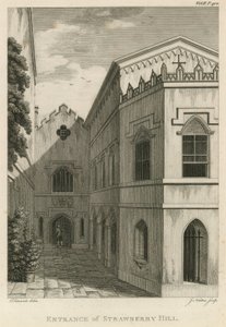 Eingang zu Strawberry Hill, London von English School