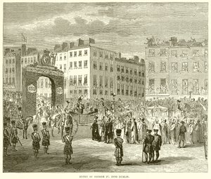 Einzug von George IV. in Dublin von English School