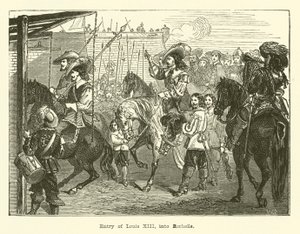 Einzug von Ludwig XIII. in La Rochelle (Gravur)