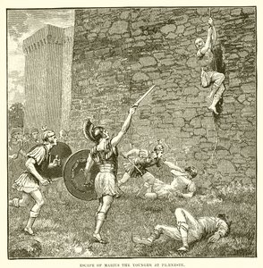 Flucht von Marius dem Jüngeren in Praeneste von English School