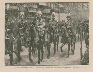 Eskorte der Prinzen in der königlichen Prozession von English School