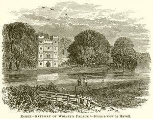 Esher--Tor von Wolseys Palast von English School
