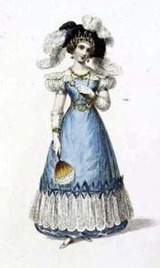 Abendkleid, Modeplatte aus Ackermann