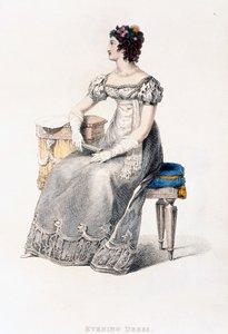 Abendkleid, Modeplatte aus Ackermanns Repository of Arts