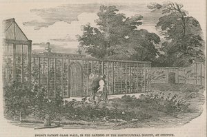 Ewings Patent-Glaswand in den Gärten der Gartenbaugesellschaft in Chiswick von English School