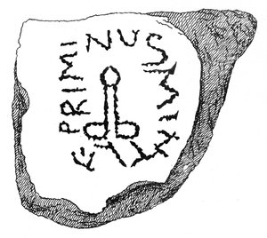 Ex-Voto an Priapus aus dem römischen Fort Burgodunum von English School