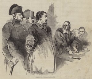 Untersuchung des Königsmörders Lecompte von English School