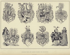 Beispiele aus Jost Ammans Wappen und Stammbuch von English School