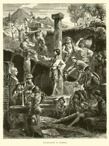 Ausgrabungen in Pompeji von English School