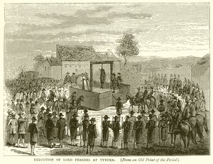 Hinrichtung von Lord Ferrers in Tyburn