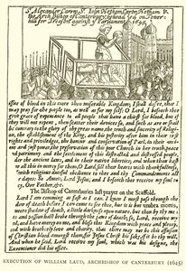 Hinrichtung von William Laud, Erzbischof von Canterbury (1645) von English School