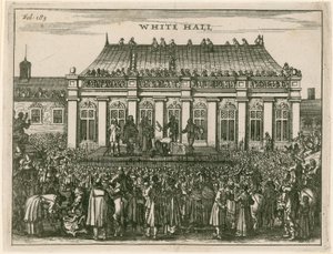 Hinrichtung von König Karl I. in Whitehall von English School