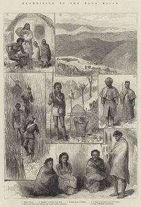Expedition zu den Naga-Hügeln (Stich) von English School