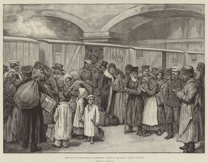 Vertreibung der Juden aus St. Petersburg, Szene am Baltischen Bahnhof von English School