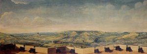 Weitläufige Landschaft von Rodborough Fort aus gesehen, um 1764 von English School
